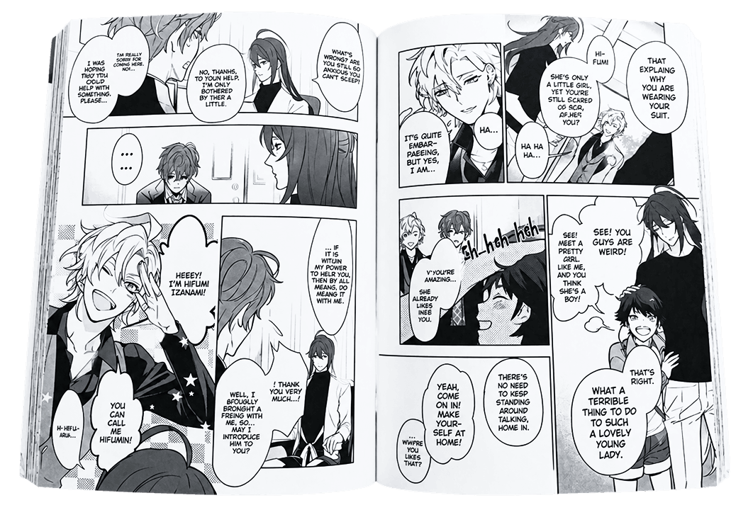 Open manga spread